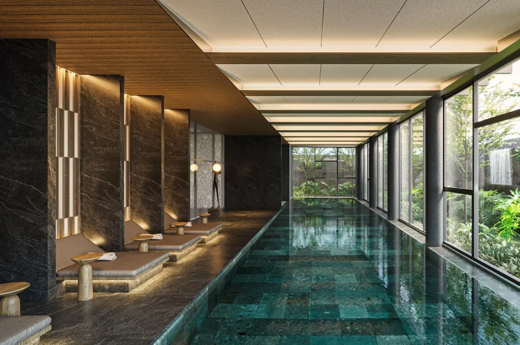Hồ Bơi 4 Mùa The Courtyard (The Courtyard Heated Pool) – Clubhouse The Courtyard – The Fullton Regal