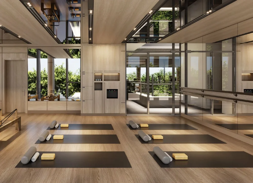 Phòng Tập Yoga, Barre & Pilates (Yoga, Barre & Pilates Studio) – Clubhouse The Courtyard – The Fullton Regal