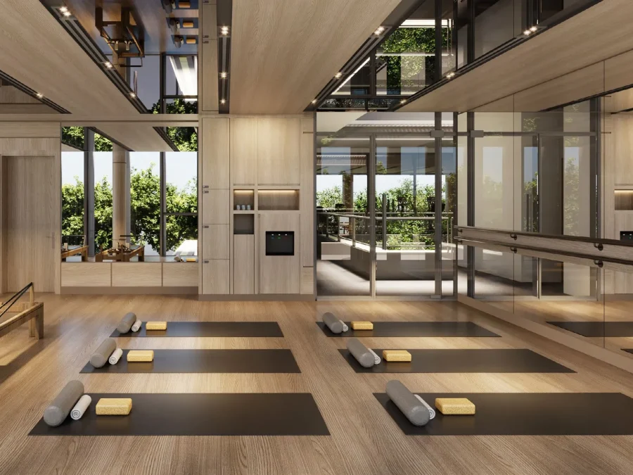Phòng Tập Yoga, Barre & Pilates (Yoga, Barre & Pilates Studio) – Clubhouse The Courtyard – The Fullton Regal